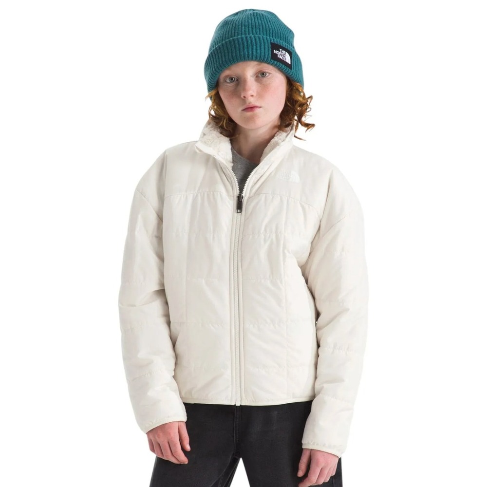 The North Face Reversible Shasta Jacket Youth M 10 White Fleece Puffer